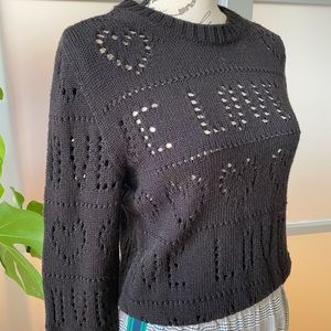 Love Meschino Black Sweater Size 4